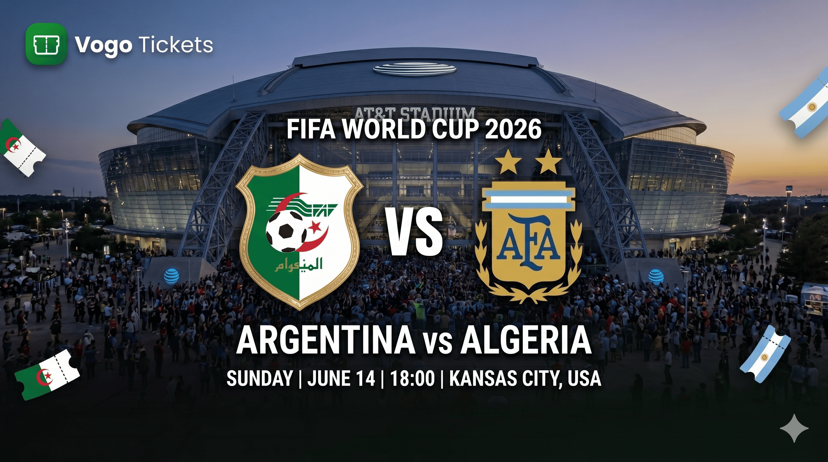 Argentina vs Algeria — World Cup 2026