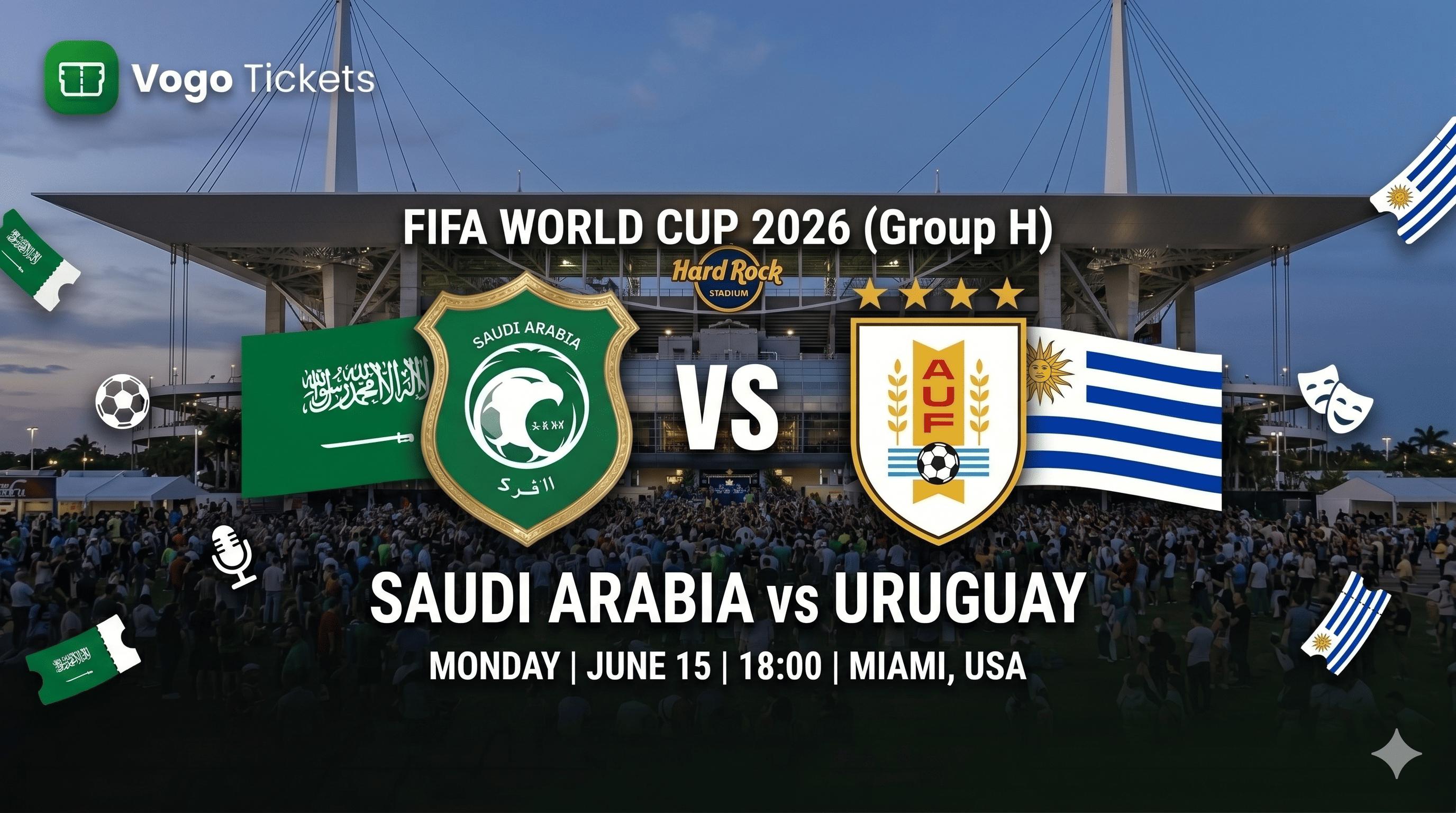 Saudi Arabia vs Uruguay — FIFA World Cup 2026 (Group H)
